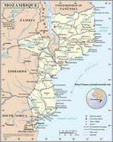 Mapa Mozambik