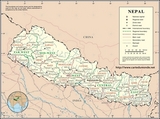 Kaart Nepal