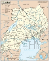 Kaart Oeganda