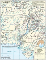 Mapa Pakistan