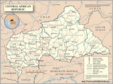 Mapa Republika Środkowoafrykańska