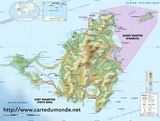 Mapa St Martin (French West Indies)