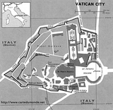Map Holy See (Vatican City)