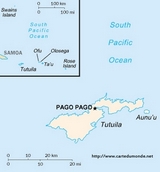 Carte Samoa américaines