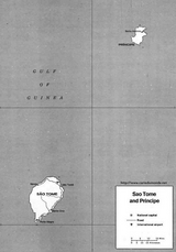 Mapa Wyspy Świętego Tomasza i Książęca