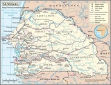 Mapa Senegal