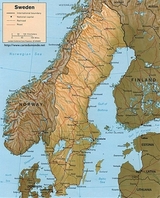 Carte Suède