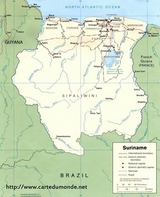 Mapa Surinam