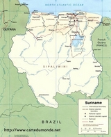 Mapa Suriname