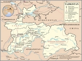 Mapa Tadżykistan