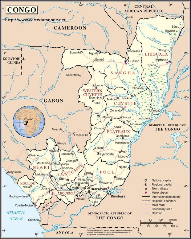 Carte Congo