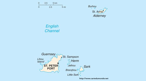 Carte Guernesey
