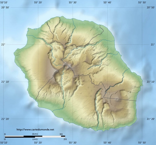 Carte La Réunion