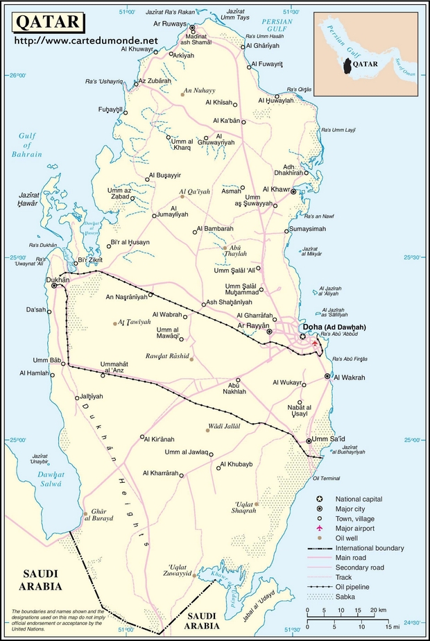 Carte Qatar