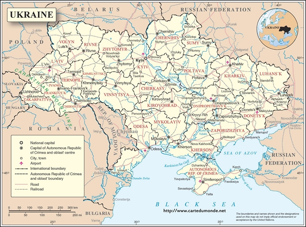 Carte Ukraine