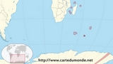 Carte Terres australes et antarctiques françaises